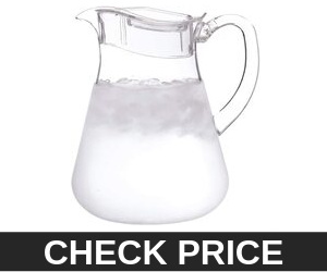 STORi Clear Plastic 64-ounce Pitcher with Lid
